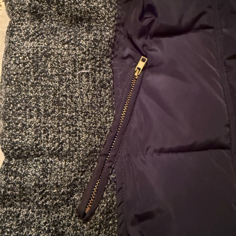 Ci Sono navy Quilted Vest with Gold Buttons - Picture 7 of 9